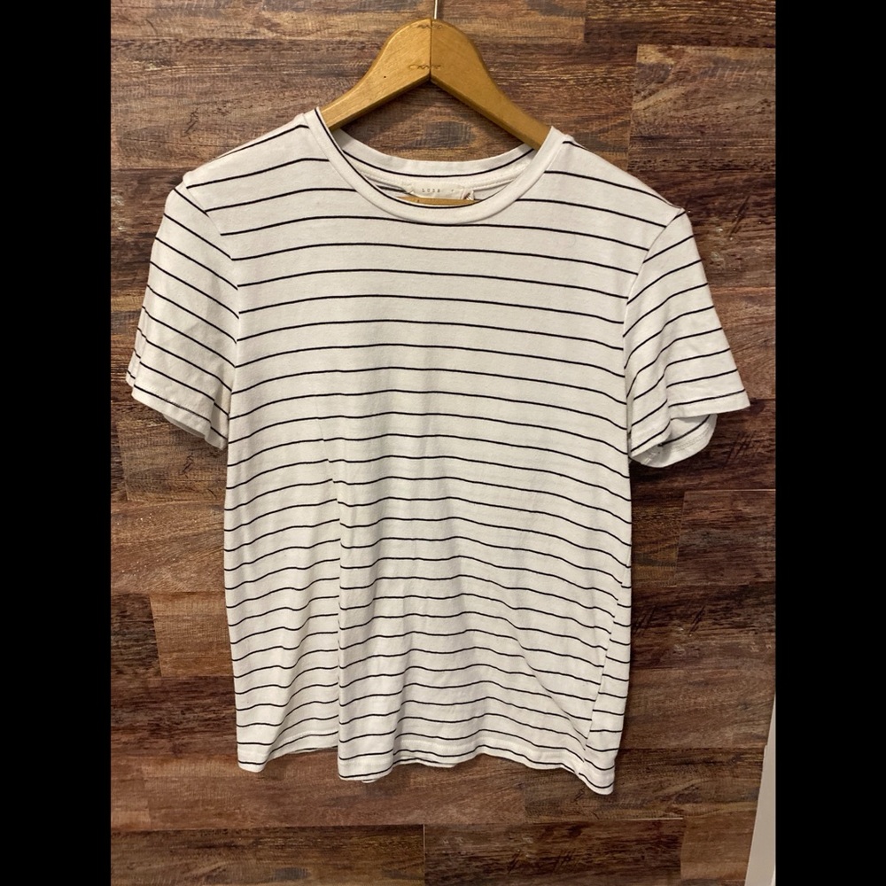 LUSH- thick cotton striped tee
